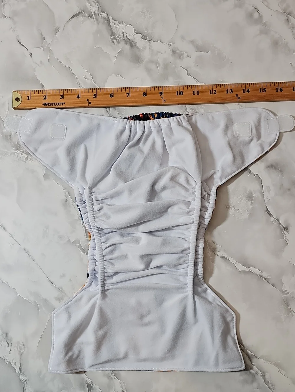 Large Reusable Pocket Cloth Diaper Adjustable Snaps Velcro Closure